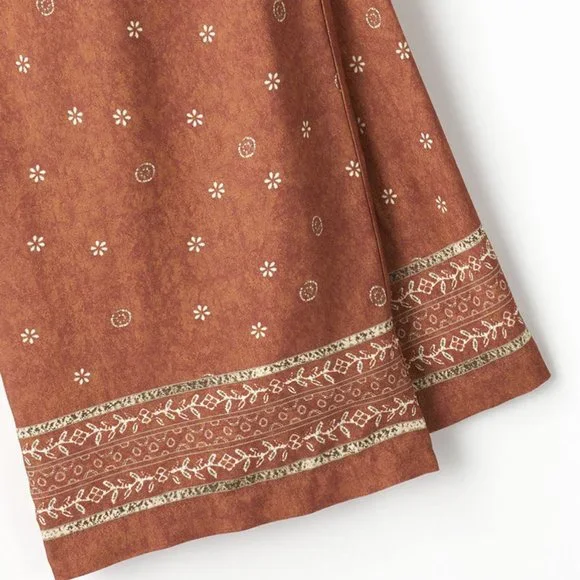 Coldwater Creek Terra Border Print Pants/NWT/SMALL - Picture 4 of 15